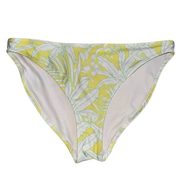 H&M Women's Bikini Bottoms - Yellow Leaves US 6 - Picture 2 of 5
